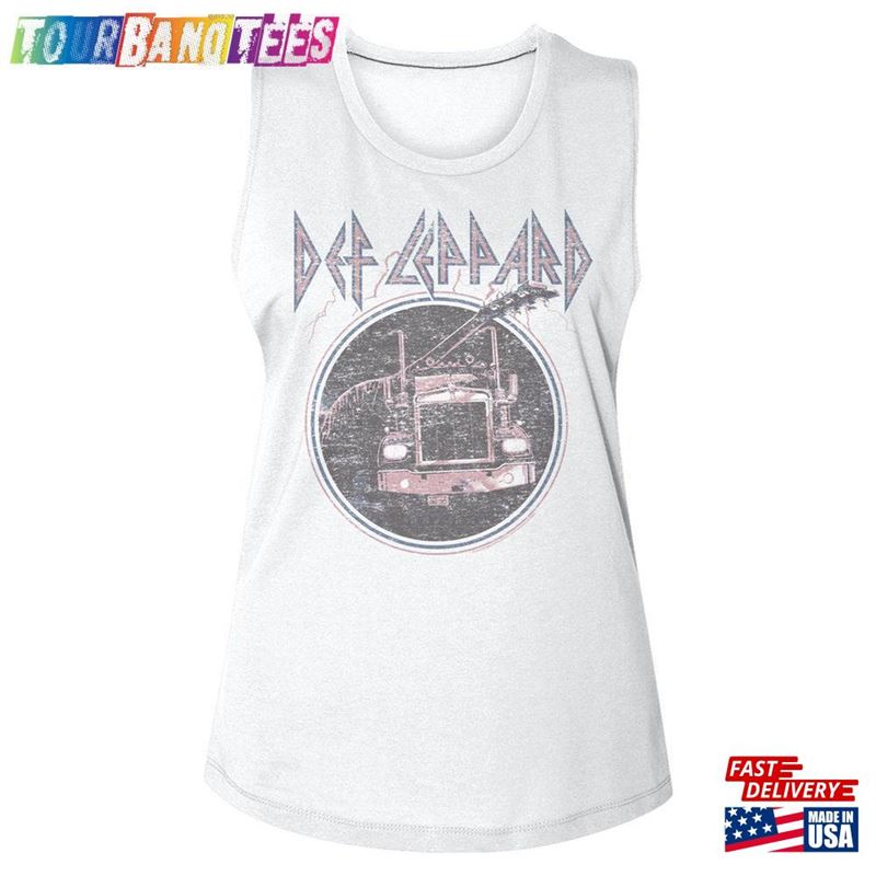 Def Leppard Glam Womens Tanktop On Through The Night Album Graphic Tank Faded Rock Band Concert Tour Shirt Unisex Classic 29Uf173678 – Utopia Fashion