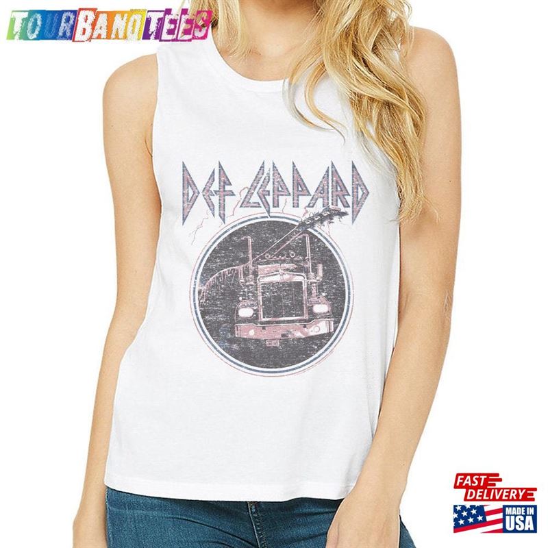 Def Leppard Glam Womens Tanktop On Through The Night Album Graphic Tank Faded Rock Band Concert Tour Shirt Unisex Classic 29Uf173678 – Utopia Fashion