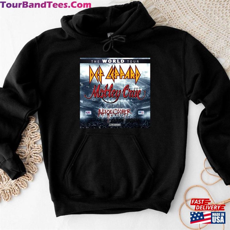 Def Leppard Motley Crue Tour T Shirt Wourld Hoodie Sweatshirt 29Uf169005 – Utopia Fashion