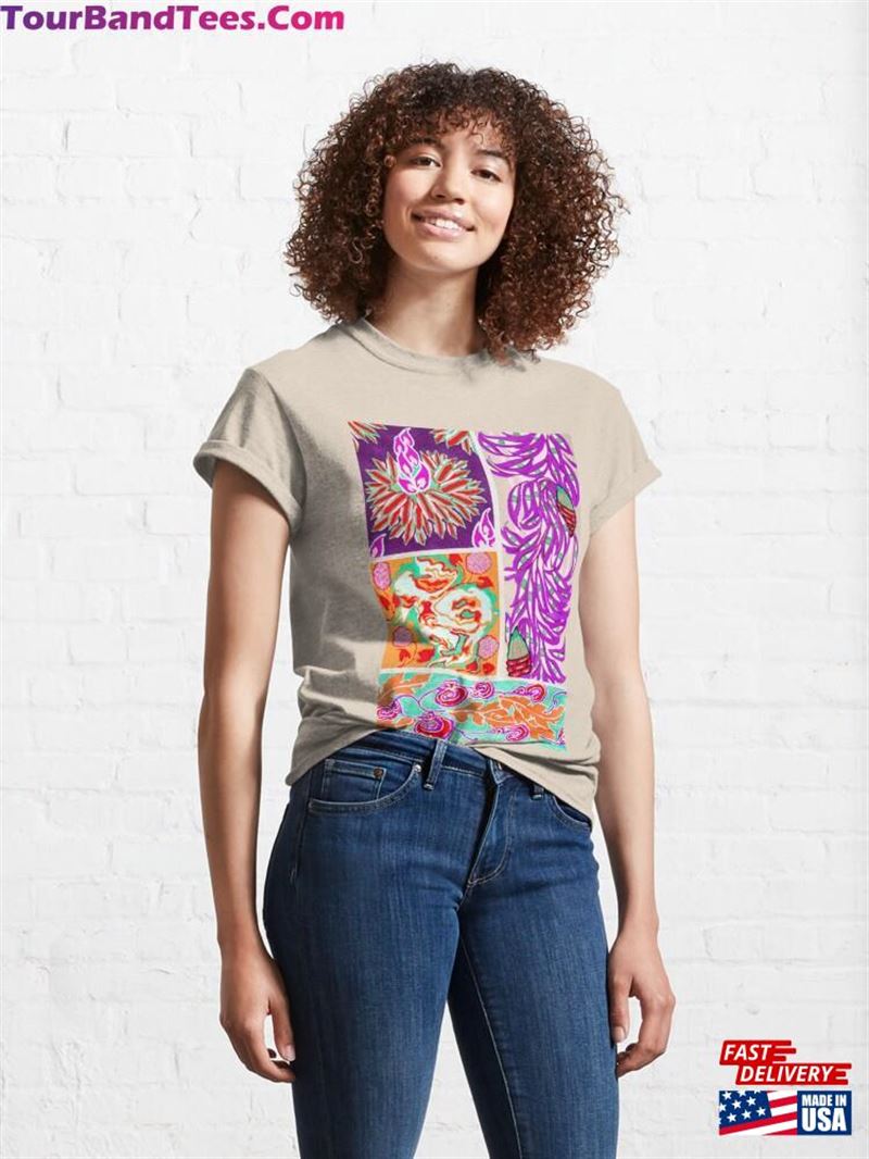 Delphi Floral Art Nouveau Classic T-Shirt Unisex 29Uf182752 – Utopia Fashion