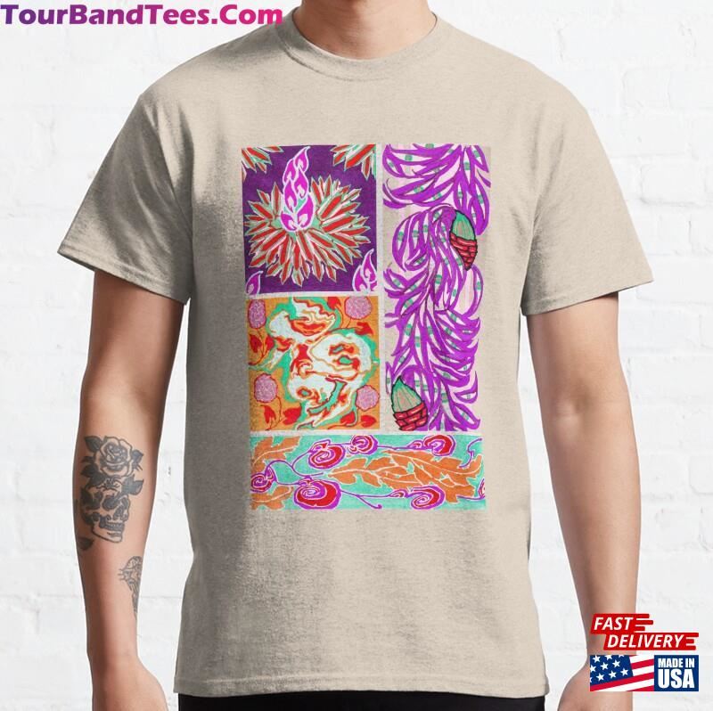 Delphi Floral Art Nouveau Classic T-Shirt Unisex 29Uf182752 – Utopia Fashion