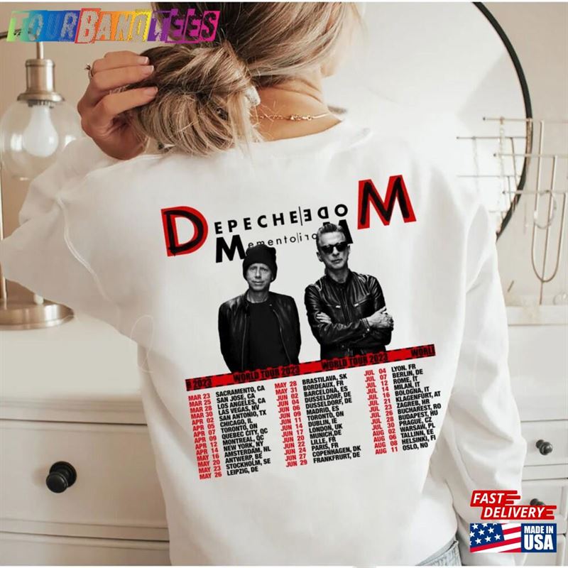 Depeche Mode Memento Mori World Tour Png Rock Band T-Shirt Classic 29Uf172314 – Utopia Fashion