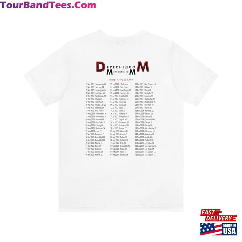 Depeche Mode Tour Shirt Memento Mori World Concert In Dallas Black T-Shirt Unisex 29Uf164686 – Utopia Fashion