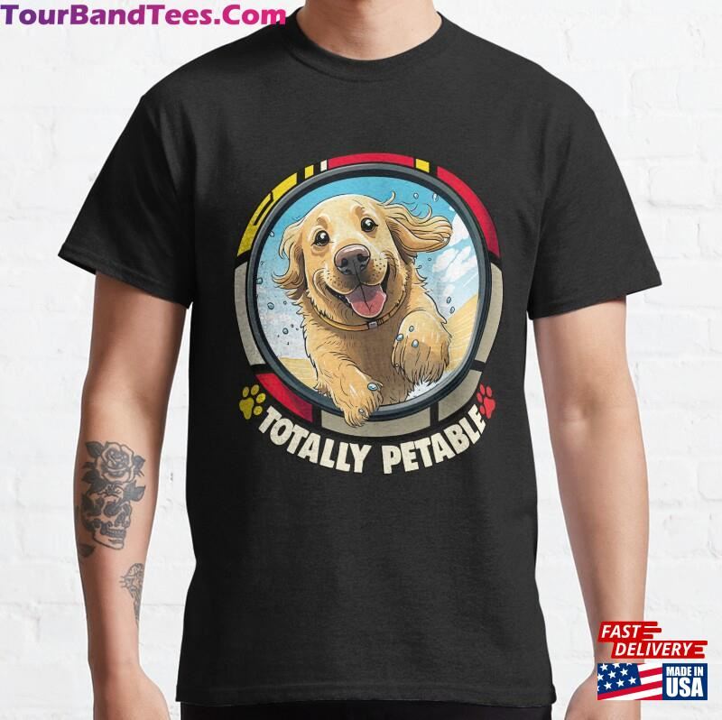 Design For Dog Lover And Golden Retriever Cartoon Classic T-Shirt 29Uf182274 – Utopia Fashion