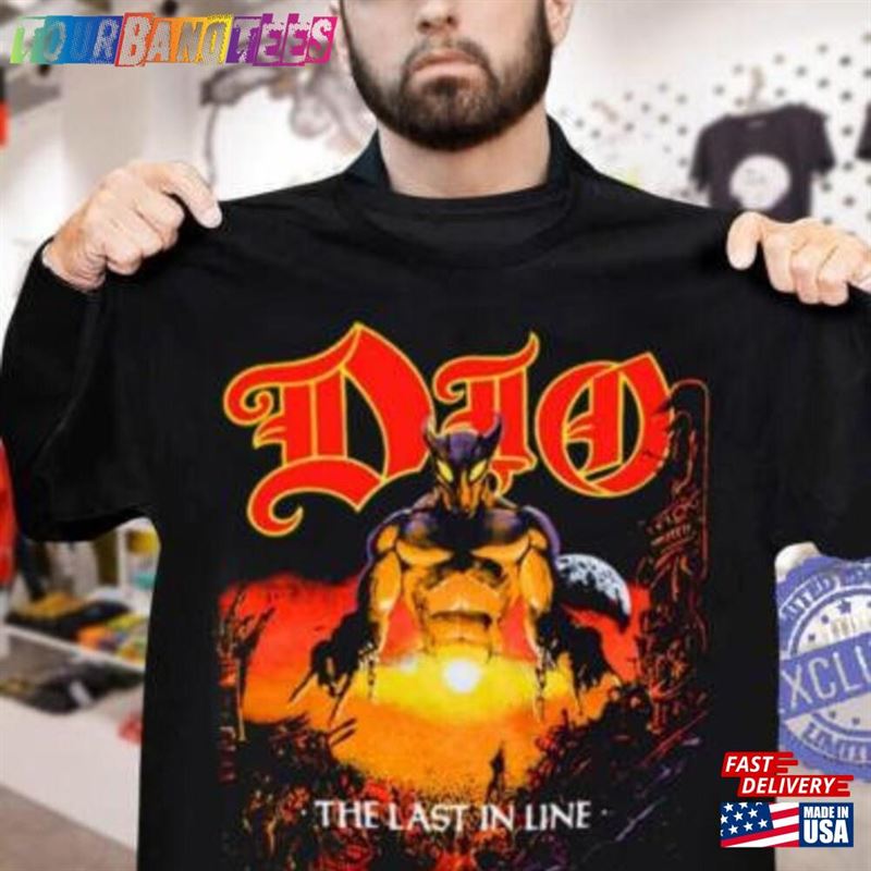 Dio Band Last In Line Tour Shirt Vintage 80S Concert T-Shirt Heavy Metal Rock Sweatshirt Classic 29Uf171890 – Utopia Fashion