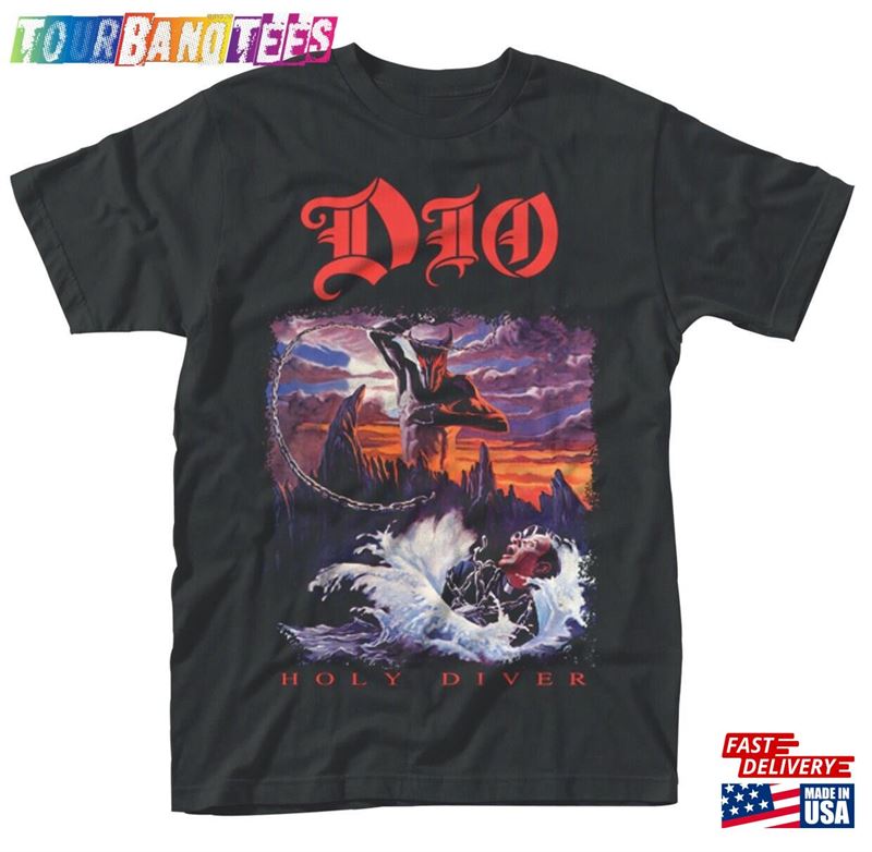 Dio Ronnie James Holy Diver Rock Official Tee T-Shirt Unisex Classic 29Uf171362 – Utopia Fashion