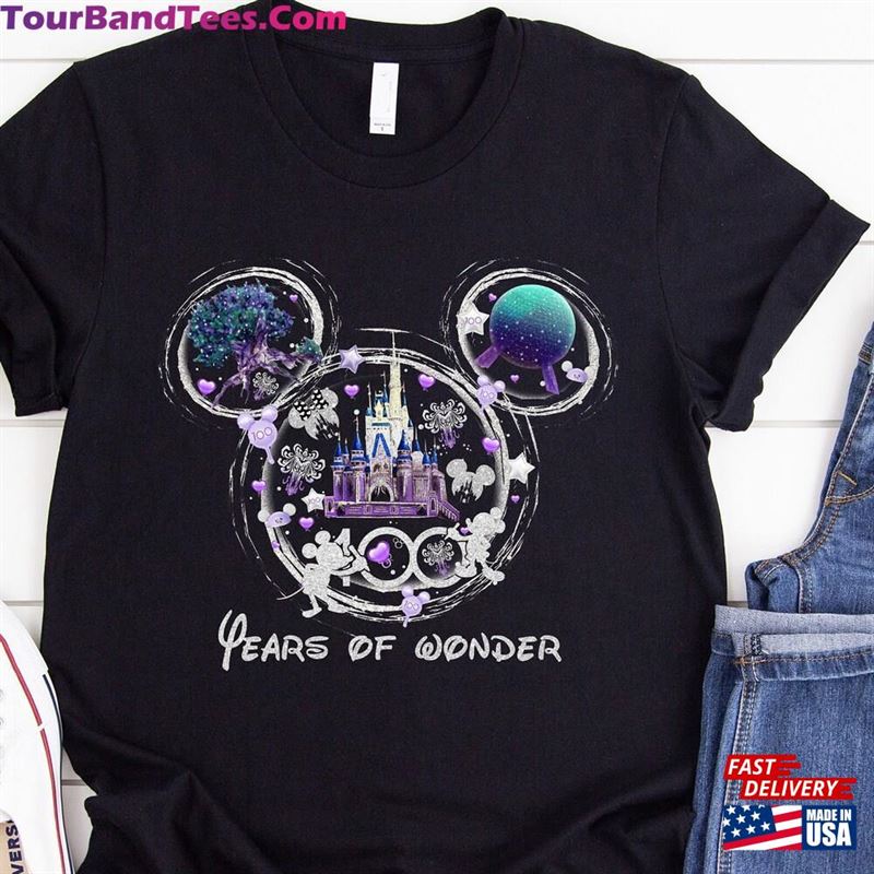 Disney Years Of Wonder Shirt Mickey Ears Disneyworld Classic Sweatshirt 29Uf186633 – Utopia Fashion