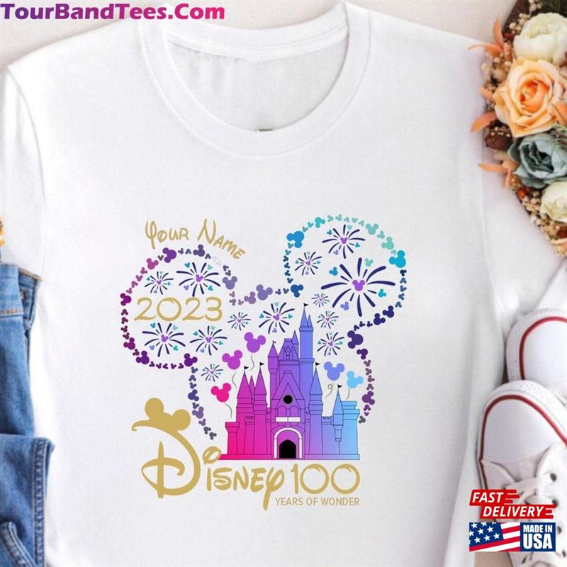 Disney 100Th Anniversary Years Of Wonder Shirt Magic Kingdom Hoodie Classic 29Uf182515 – Utopia Fashion