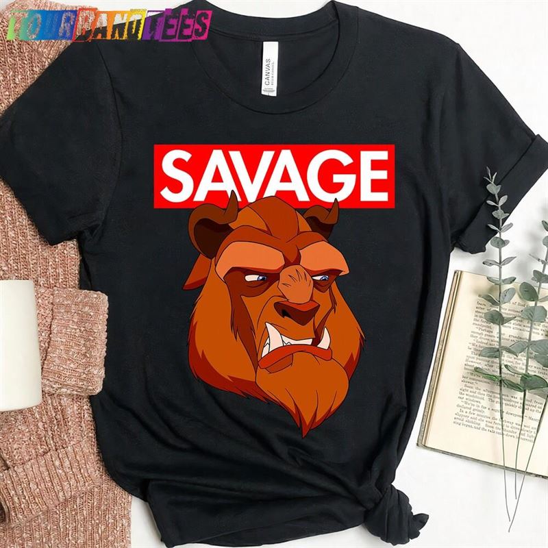 Disney Beauty The Beast Savage Face Graphic T-Shirt Classic Unisex 29Uf176005 – Utopia Fashion