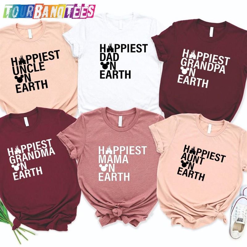 Disney Family Sweatshirt Happiest On Earth Tee Aunt Unisex T-Shirt 29Uf176029 – Utopia Fashion