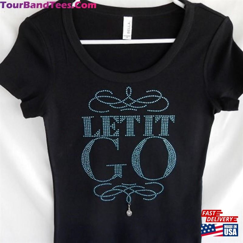 Disney Frozen Let It Go Womens Rhinestone T-Shirt Classic Unisex 29Uf177639 – Utopia Fashion