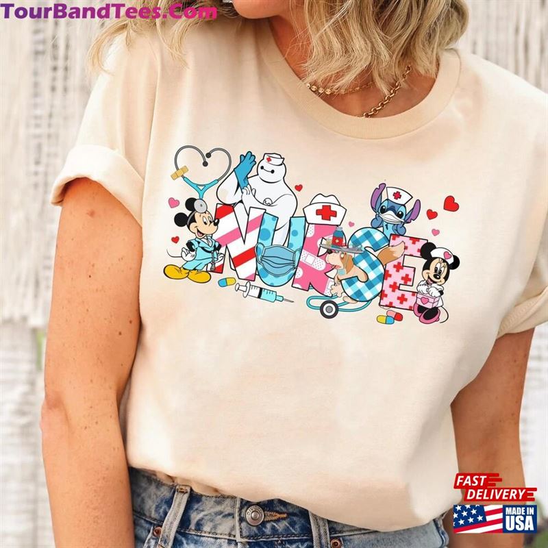 Disney Nurse Characters Shirt T-Shirt Nursing School Student Gift Sweatshirt Unisex 29Uf182473 – Utopia Fashion