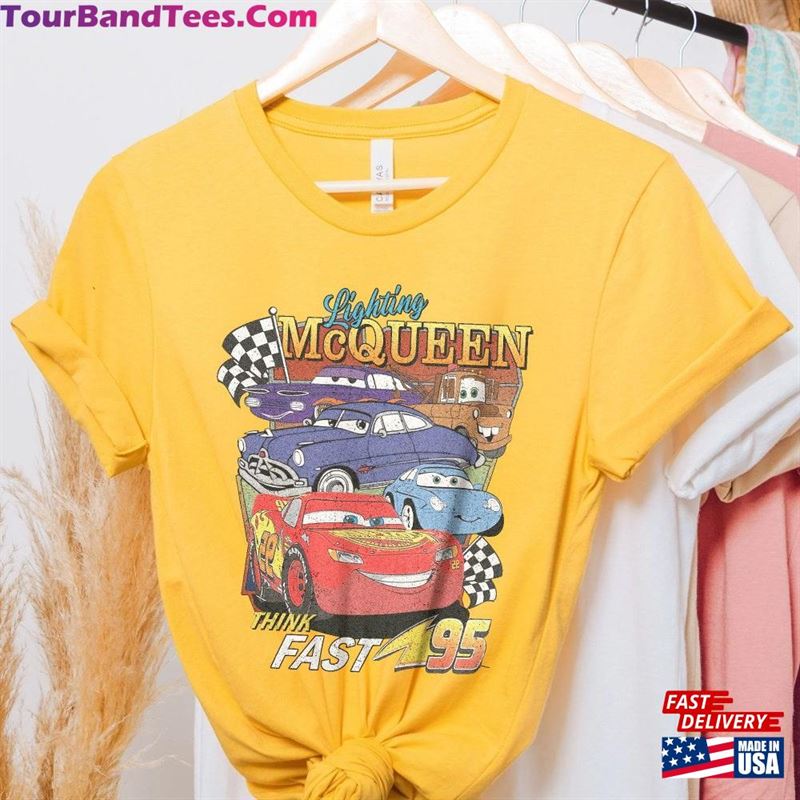 Disney Pixar Cars Lightning Mcqueen Palm Tree Sunset T-Shirt Vintage Race Shirt Disneyland Family Vacation Gift Land Unisex Classic 29Uf166992 – Utopia Fashion