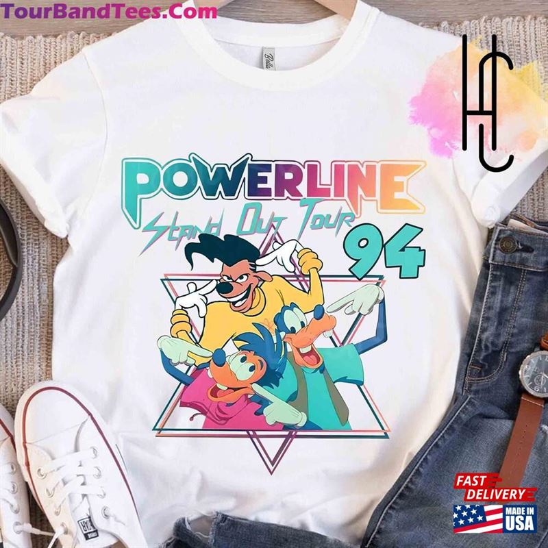 Disney Retro 90S A Goofy Movie Powerline Stand Out Tour Shirt Magic Kingdom Unisex T-Shirt Family Birthday Gift Adult Kid Toddler Tee Hoodie Sweatshirt 29Uf182839 – Utopia Fashion