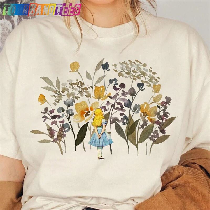 Do You Suppose Shes A Wildflower Alice In Wonderland Shirt Disney Floral Hoodie Unisex 29Uf178374 – Utopia Fashion