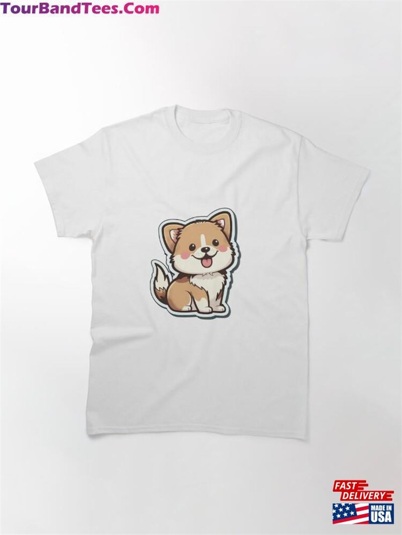 Dog Stickers Classic T-Shirt 29Uf182154 – Utopia Fashion