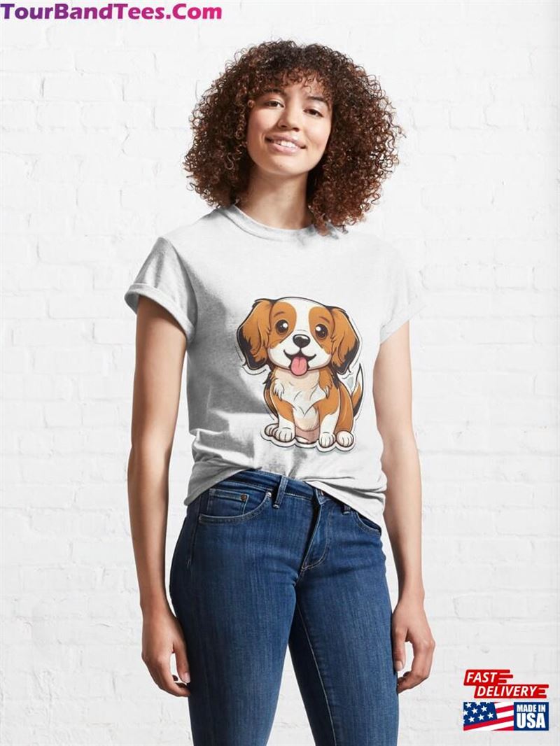 Dog Stickers Classic T-Shirt Unisex 29Uf182191 – Utopia Fashion