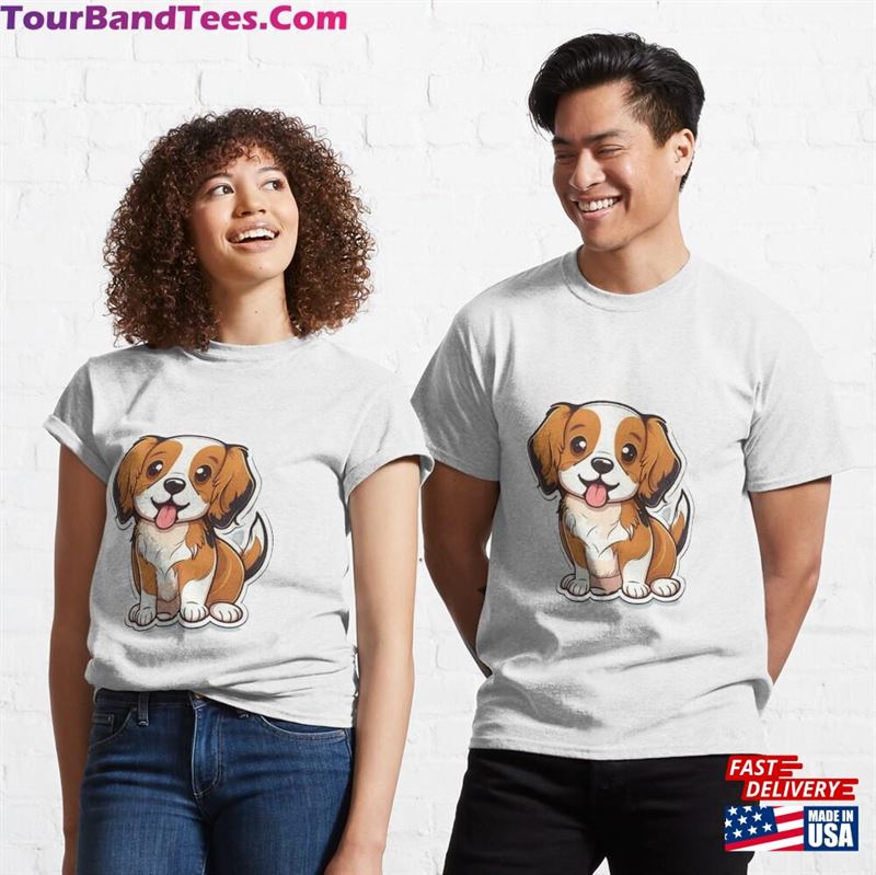 Dog Stickers Classic T-Shirt Unisex 29Uf182191 – Utopia Fashion