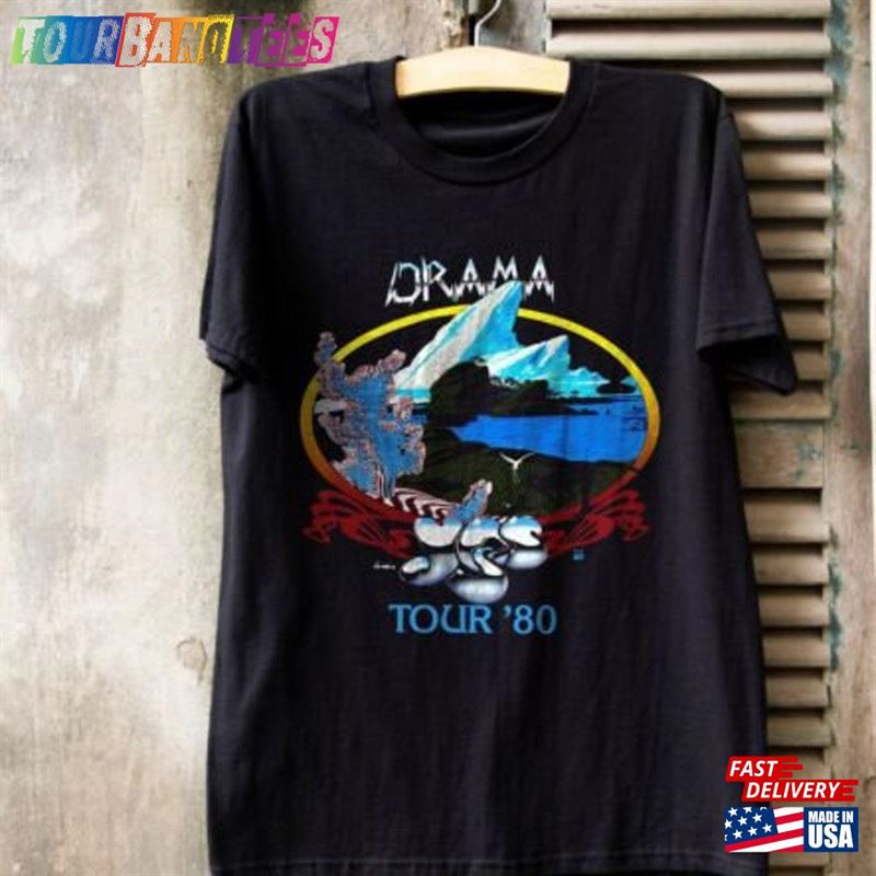 Drama Band T-Shirt Yes Rock Tour Vintage Tee Shirt Sweatshirt 29Uf173665 – Utopia Fashion