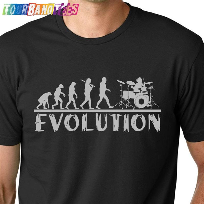 Drummer Evolution T-Shirt Sweatshirt Classic 29Uf175014 – Utopia Fashion