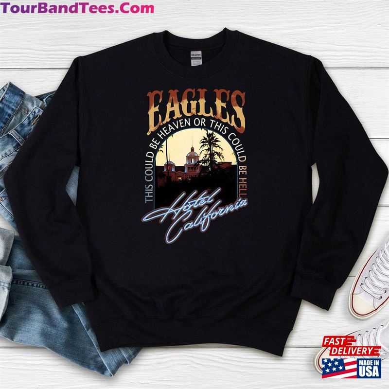 Ea Gles Ho Tel Cali Fornia Tour Roc K Ban D T-Shirt Hoodie Men Women Classic 29Uf169127 – Utopia Fashion