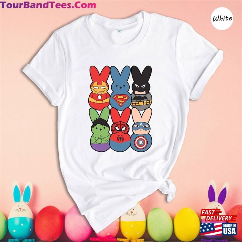 Easter Peeps Superheroes Superhero Group Bunny Shirt Movie Characters Classic Sweatshirt 29Uf168105 – Utopia Fashion