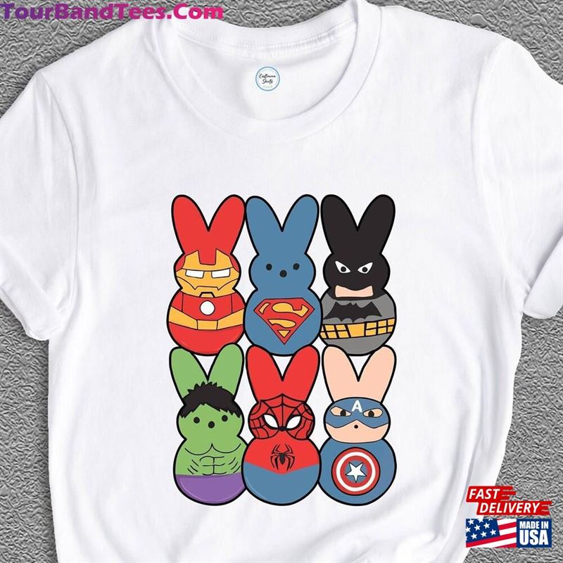 Easter Peeps Superheroes Superhero Group Bunny Shirt Movie Characters Classic Sweatshirt 29Uf168105 – Utopia Fashion