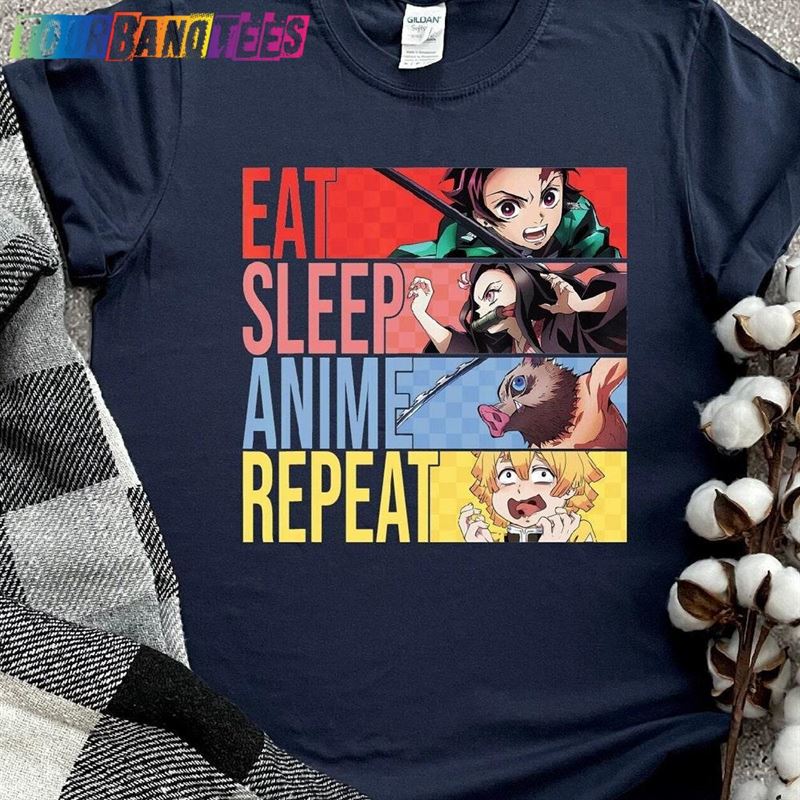 Eat Sleep Anime Repeat Shirt Gift Sweatshirt Unisex 29Uf176448 – Utopia Fashion