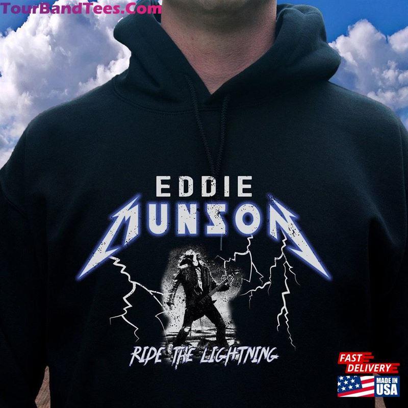 Eddie Munson Hoodie Retro Metallica Like Tour Shirt Gift Guitar Pick Sweatshirt 29Uf165549 – Utopia Fashion