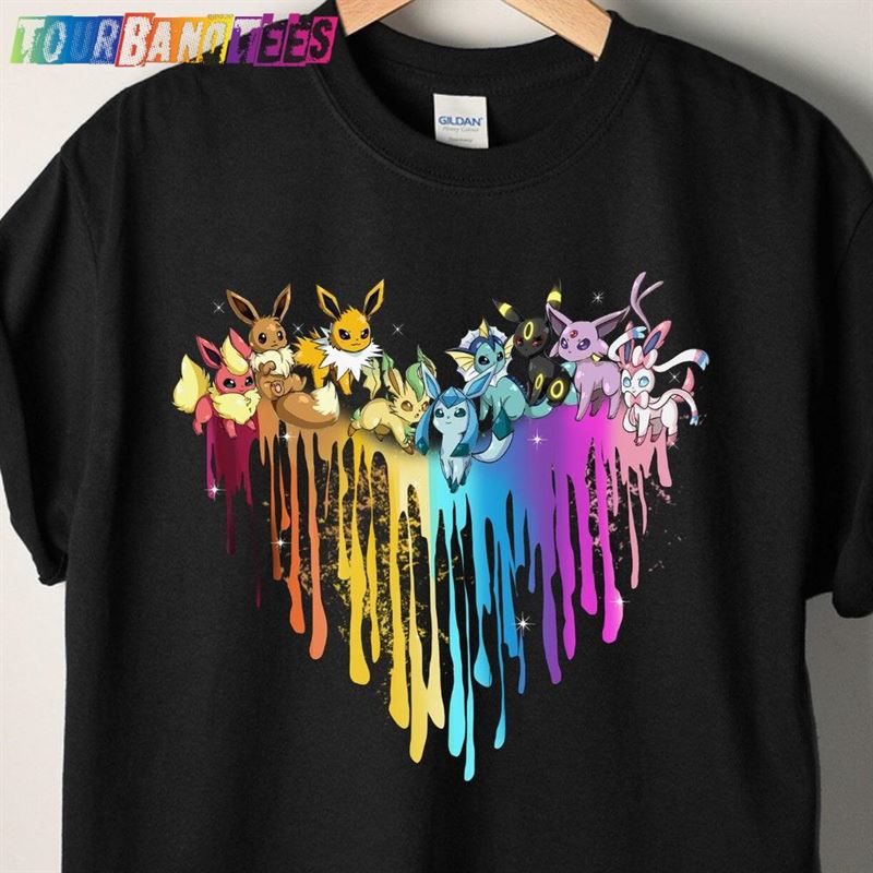 Eevee Evolution Shirt Flareon Espeon Jolteon Anime Lover T-Shirt Classic 29Uf174869 – Utopia Fashion