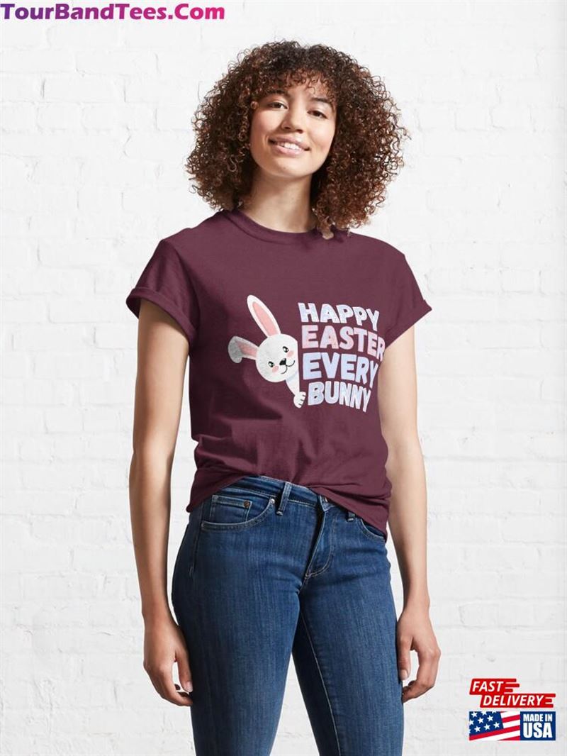 Egg Citing Easter Fun With Happy Eater Tee! Classic T-Shirt Sweatshirt 29Uf166133 – Utopia Fashion