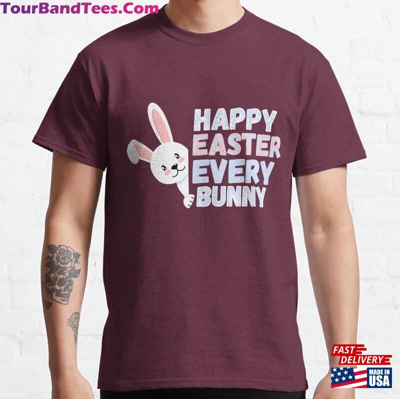 Egg Citing Easter Fun With Happy Eater Tee! Classic T-Shirt Sweatshirt 29Uf166133 – Utopia Fashion