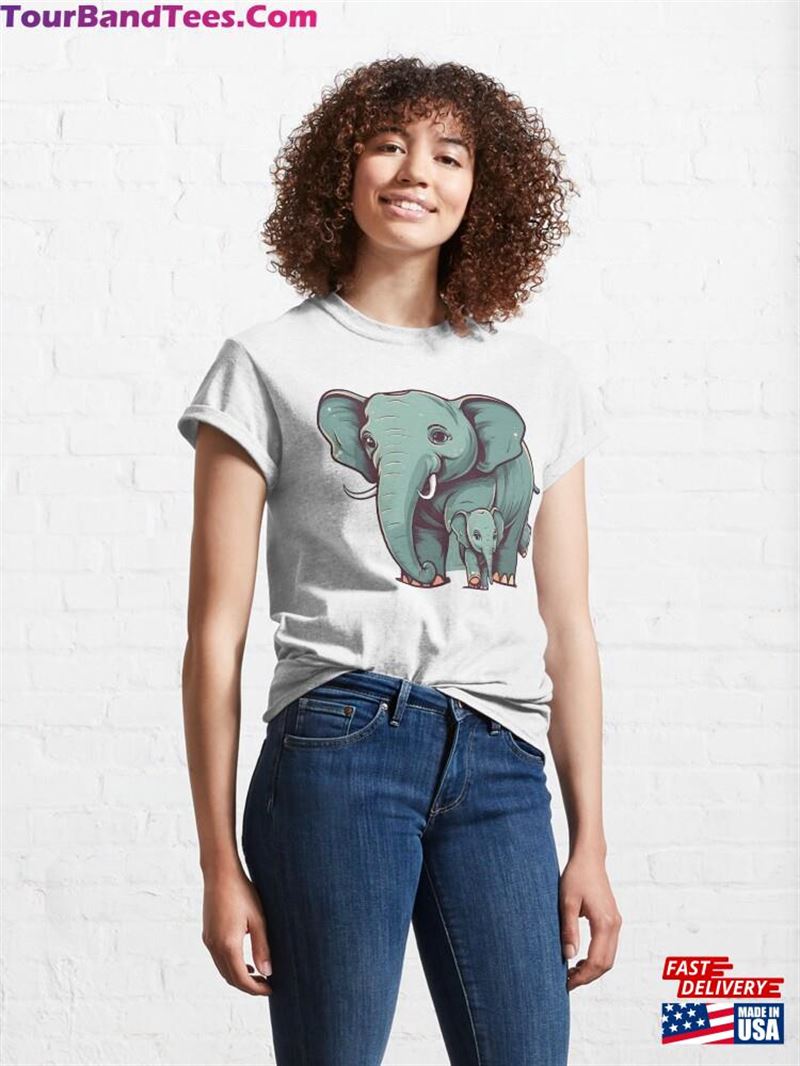 Elephant Family Classic T-Shirt Hoodie Sweatshirt 29Uf187358 – Utopia Fashion