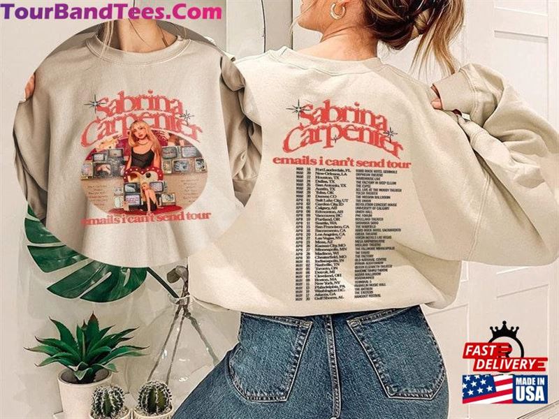 Emails I Can’T Send Tour T-Shirt Sabrina Carpenter Unisex 29Uf187281 – Utopia Fashion