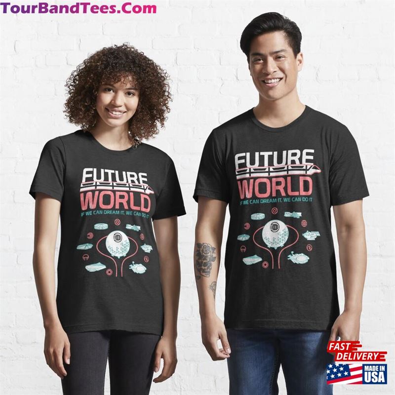 Epcot Center Future World Map Essential T Shirt T-Shirt Unisex 29Uf167416 – Utopia Fashion