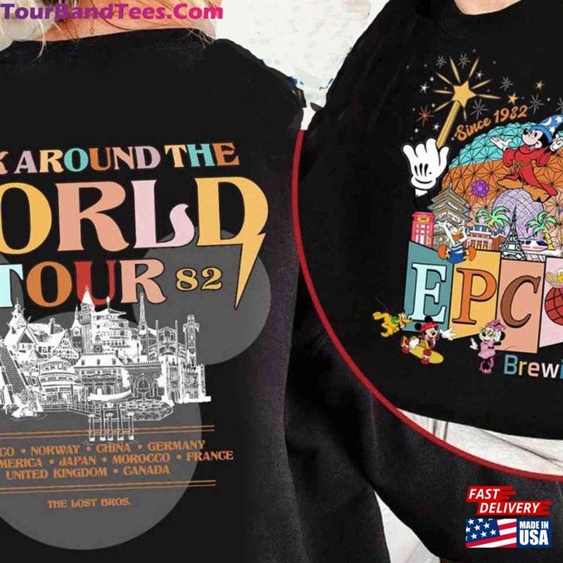 Epcot World Tour T-Shirt Brewing Co Shirt Mickey Sweatshirt Hoodie 29Uf186557 – Utopia Fashion