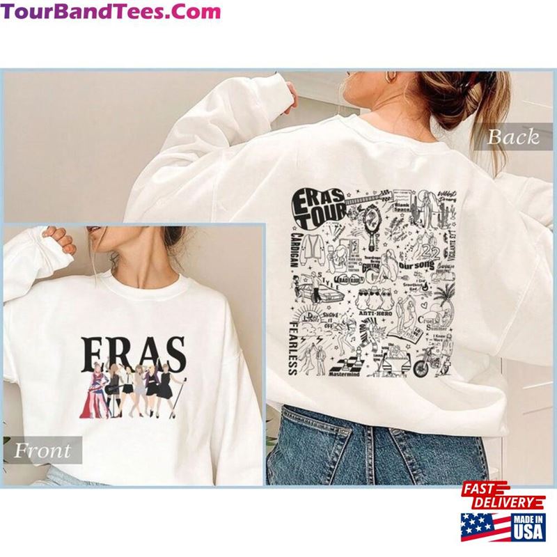 Eras Tour Merch Shirt Retro Music Tee Hoodie Sweatshirt Gift For Girlfriend Classic 29Uf167563 – Utopia Fashion