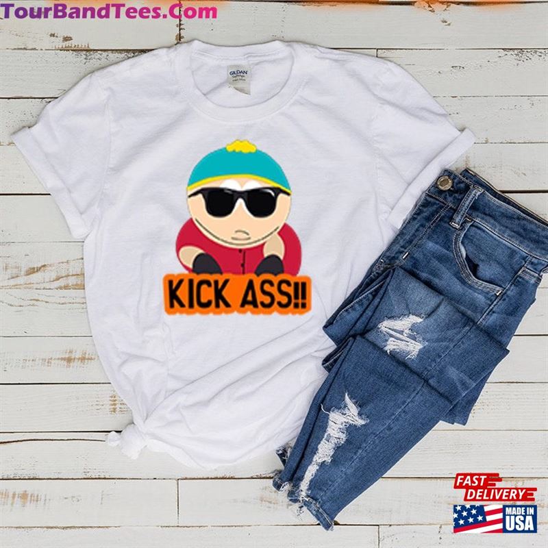 Eric Cartman Kick Ass T Shirt Animated Cartoon Unisex T-Shirt 29Uf172420 – Utopia Fashion