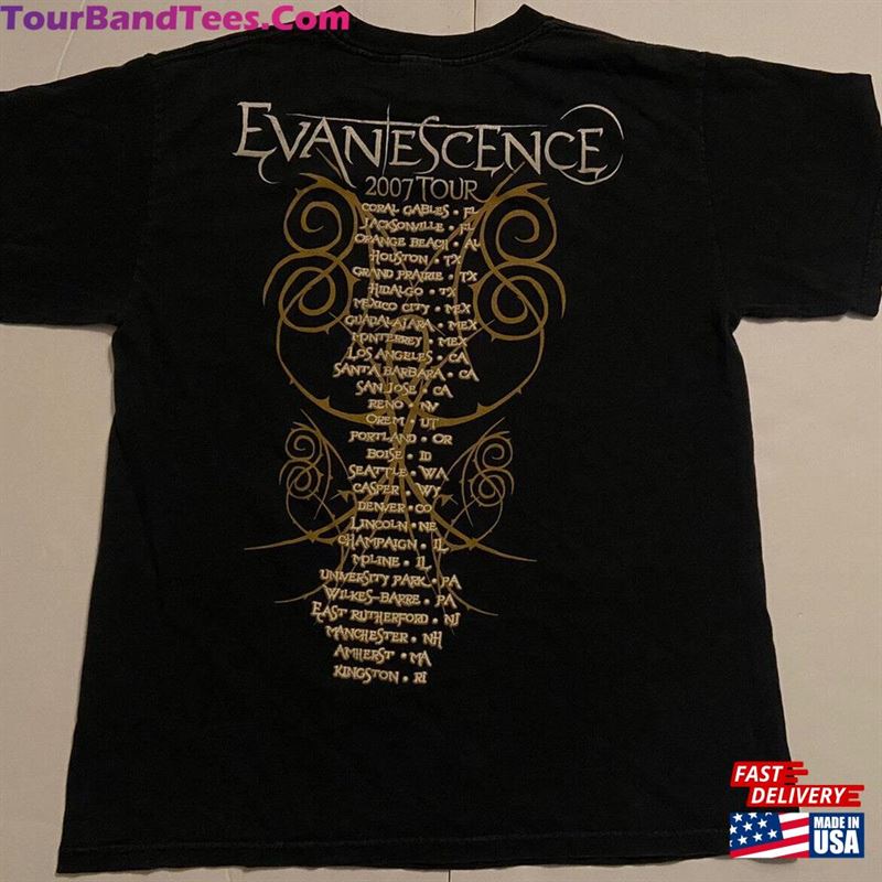 Evanescence T-Shirt Rock Band Music Tour Concert Graphic Tee Hoodie Classic 29Uf169489 – Utopia Fashion