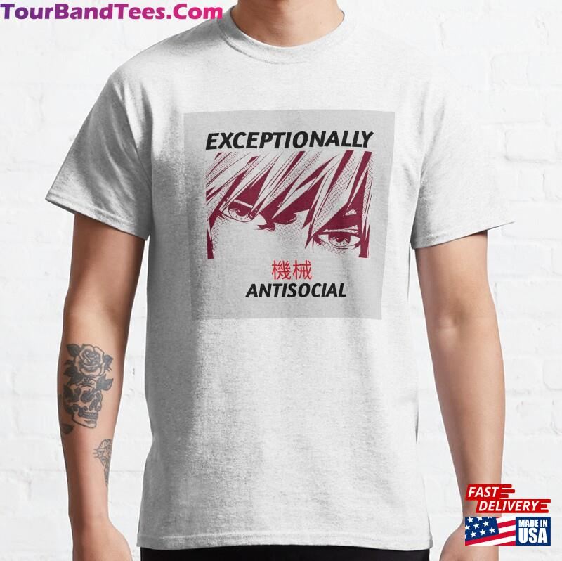 Exceptionally Antisocial Classic T-Shirt Hoodie 29Uf186580 – Utopia Fashion