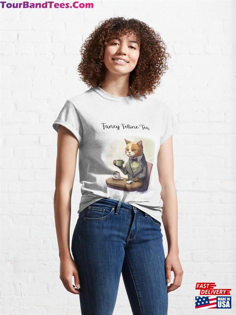 Fancy Feline Tea Time Quot T T-Shirt Unisex 29Uf177129 – Utopia Fashion