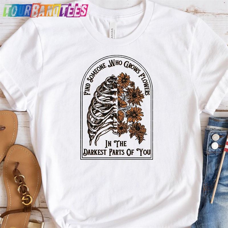 Find Someone Who Grows Flowers In The Darkest Parts Of You T-Shirt Zach Bryan Shirt Western Classic Unisex 29Uf177064 – Utopia Fashion