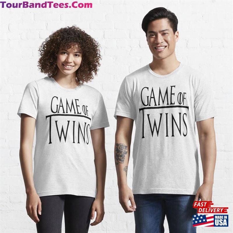 First Or New Dad Game Of Twins Fathers Day Personalized Shirt Trendy Hoodie Sweatshirt Custom Essential T-Shirt Unisex 29Uf167805 – Utopia Fashion