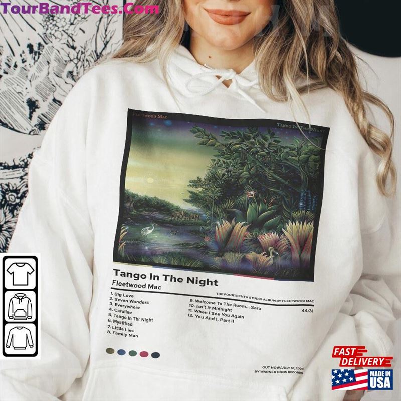 Fleetwood Mac Tango In The Night Album Tracklist Shirt Vintage Retro Graphic Tee Rap Unisex Gifts Fan T-Shirt 29Uf169241 – Utopia Fashion