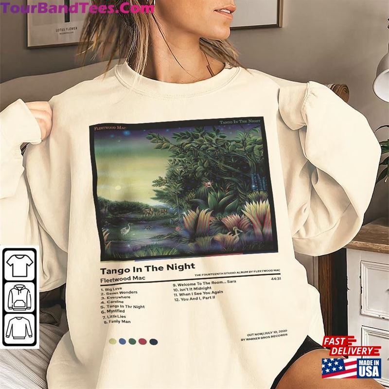 Fleetwood Mac Tango In The Night Album Tracklist Shirt Vintage Retro Graphic Tee Rap Unisex Gifts Fan T-Shirt Classic 29Uf167877 – Utopia Fashion