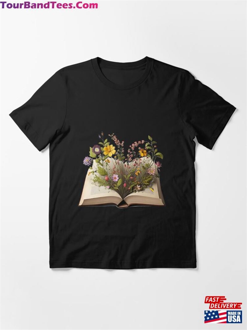 Flowers Of Learning Growing Out An Open Book Classic T-Shirt Sweatshirt Unisex 29Uf187050 – Utopia Fashion