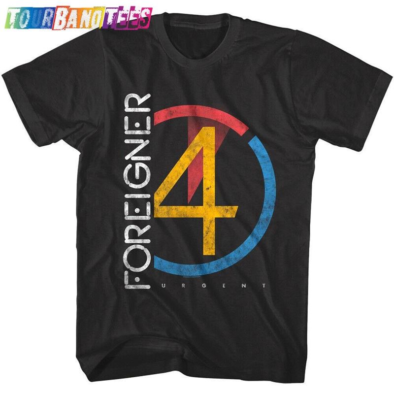 Foreigner Men’S T-Shirt Urgent Song Album Distressed Graphic Tee Funk Rock Band Merch Pop Concert Vintage Shirt Official Music Top Sweatshirt Unisex 29Uf179907 – Utopia Fashion