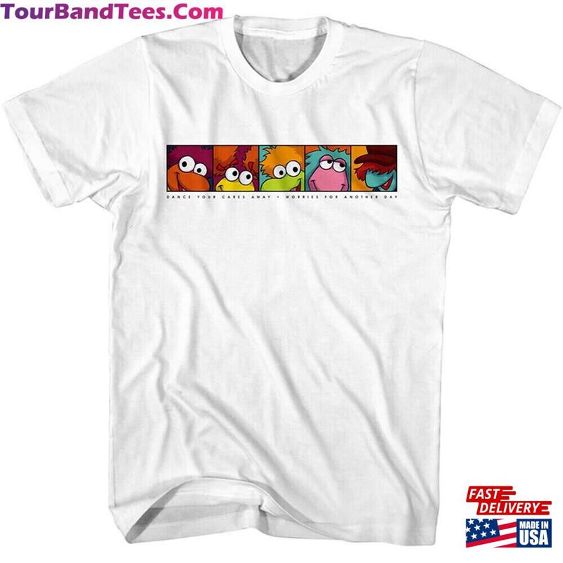 Fraggle Rock Men’S T-Shirt Boxes Of Eyes Dance Your Cares Away Puppet Tv Show Shirt 80S Jim Henson Red Muppet Merch Gift For Him Classic Sweatshirt 29Uf167199 – Utopia Fashion