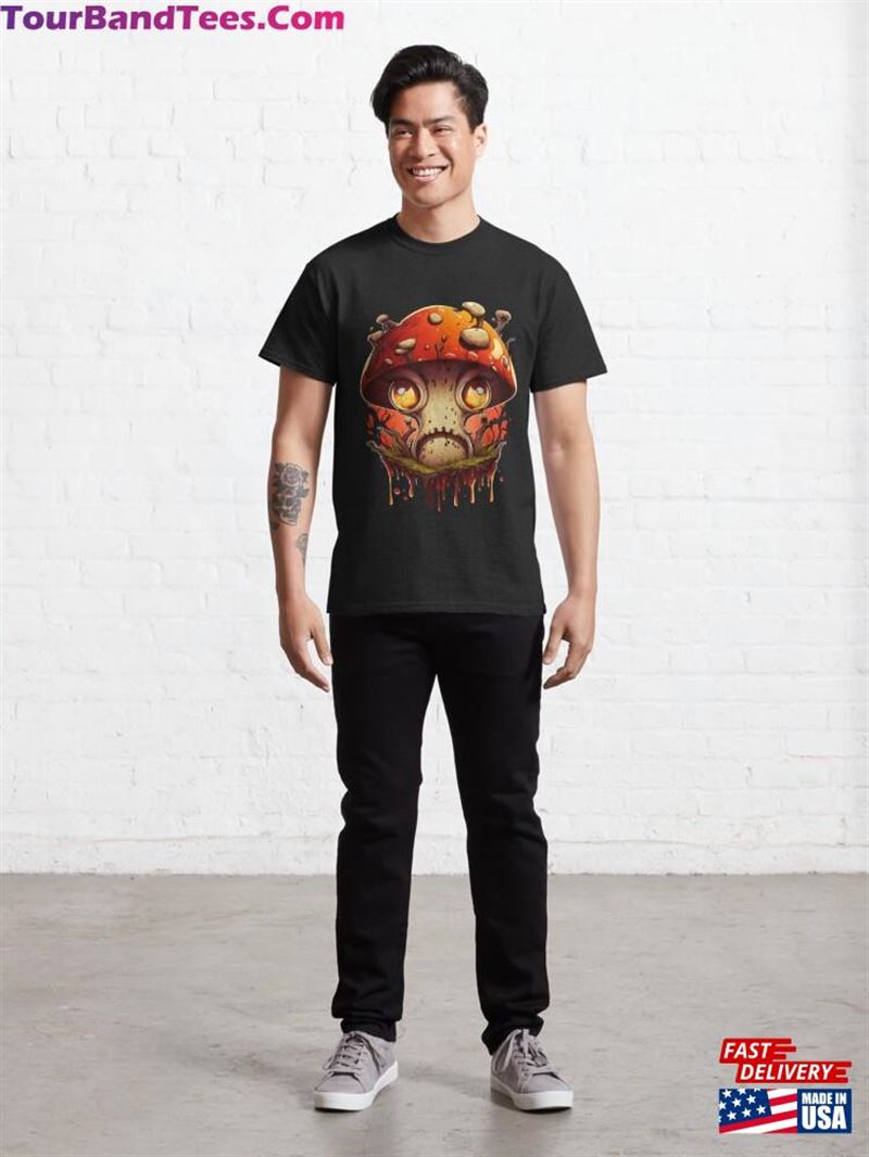 Funguy Funny Mushroom Lover Gift Demonic Design Classic T-Shirt Unisex 29Uf172540 – Utopia Fashion