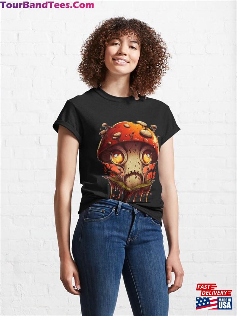 Funguy Funny Mushroom Lover Gift Demonic Design Classic T-Shirt Unisex 29Uf172540 – Utopia Fashion